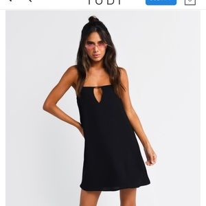Black shift dress